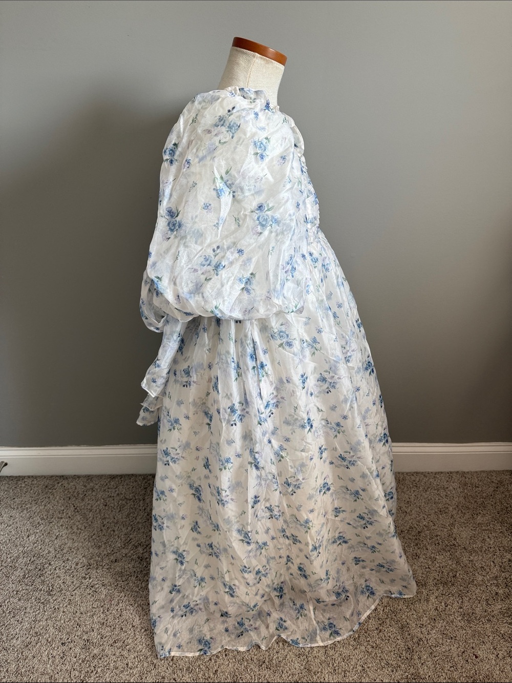 NWT!! Worth Collective - Melody Maxi Dress - Cerulean Blue Floral - Large - Picture 5 of 12